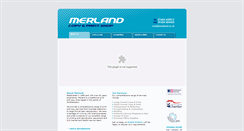 Desktop Screenshot of merland.co.uk